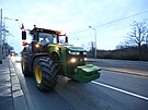 Zemdlci opt protestují v Praze, do hlavního msta zamíily stovky traktor....