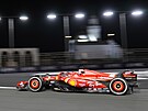 Charles Leclerc ve Ferrari pi Velké cen Saudské Arábie.