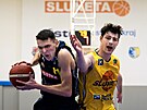 Basketbalová liga NBL, Sluneta Ústí nad Labem - BK Opava. Krytof Kavan z Opavy...