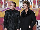 Tre Cool a Billie Joe Armstrong z kapely Green Day (Brit Awards, Londýn, 2....