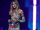 Modelka spodního prádla Abbey Clancy (Brit Awards, Londýn, 2. bezna 2024)
