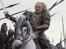 Bernard Hill jako rohanský král Théoden v Jacksonov filmové trilogii Pán...