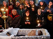 Pohřební obřad opozičního předáka Alexeje Navalného v chrámu v Moskvě. (1....