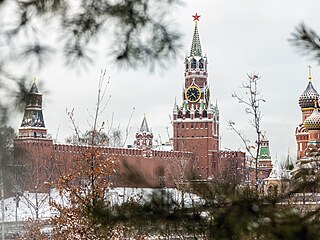 Pohled na moskevský Kreml.