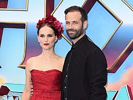 Natalie Portmanová a Benjamin Millepied (Londýn, 5. �ervence 2022)