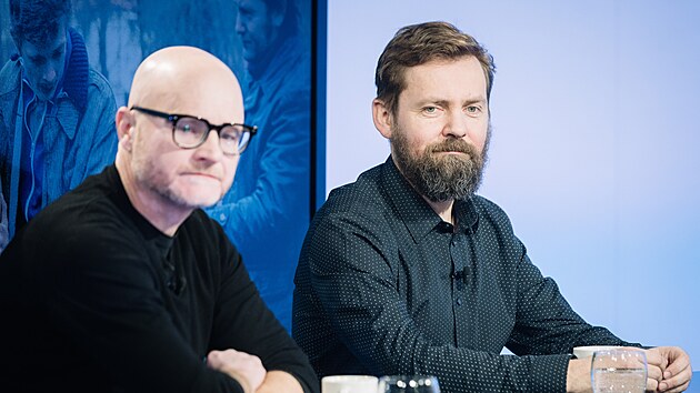 Hosty po�adu Rozst�el jsou scen�rista Jaroslav Hru�ka (vlevo) a herec Petr Ln�ni�ka (vpravo).