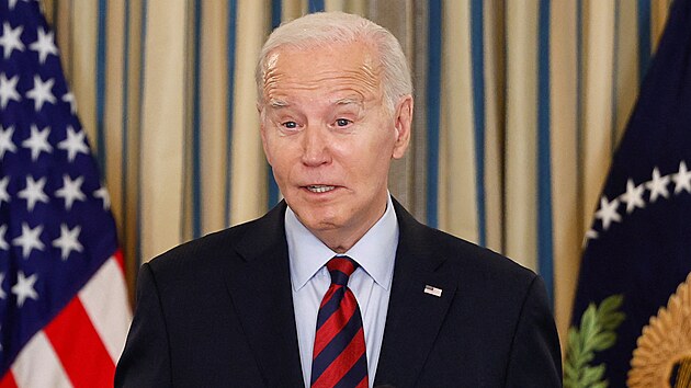 Americk prezident Joe Biden pron projev v Blm dom ve Washingtonu. (5....