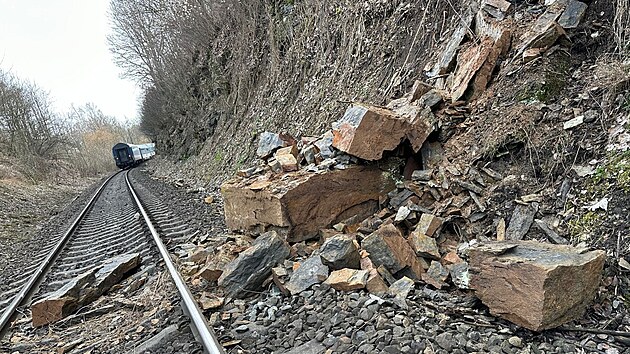 Nehoda vlaku u Olenice na Náchosku. (1. 3. 2024)