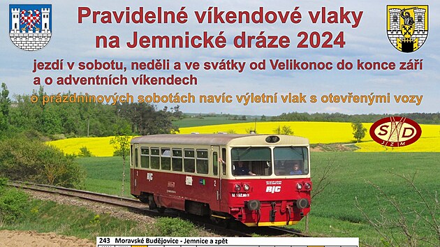 Jzdn d pravidelnch vlak na Jemnick drze