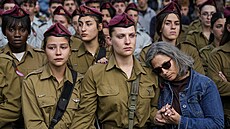 Netanja. Poheb izraelského vojáka Davida Sassona (7. bezna 2024)