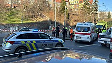 V Praze 5 srazila tramvaj chodkyni, žena na místě zemřela. (4. března 2024)