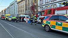 V Praze 5 srazila tramvaj chodkyni, ena na míst zemela. (4. bezna 2024)