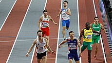 Mat�j Krsek fini�uje na �estém míst� v b�hu na 400 metr� na HMS v Glasgow.