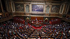 Kongres obou komor francouzského parlamentu ve Versailleském paláci (4. bezna...