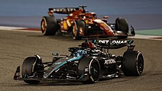 George Russell na trati Velké ceny Bahrajnu