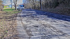 Cesta mezi lapanicemi a místní ástí Bedichovice je v dezolátním stavu.