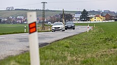 Na snímku je silnice mezi Uherským Hradi�t�m a Bílovicemi. (b�ezen 2024)