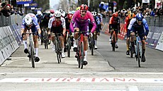 Jonathan Milan jako vítz tvrté etapy na Tirreno-Adriatico