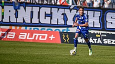 Jakub Pokorný v modrém dresu Olomouce