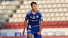 Jakub Pokorný v modrém dresu Olomouce