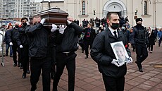 Pohřeb ruského opozičního předáka Alexeje Navalného v Moskvě (1. března 2024)