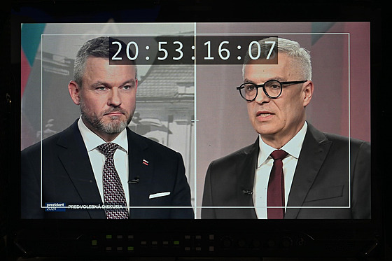 Televizní debata dvou kandidát na slovenského prezidenta v televizi Markíza:...