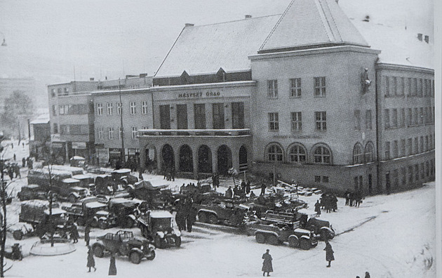 Píjezd nmeckých okupant do Zlína 15. bezna 1939