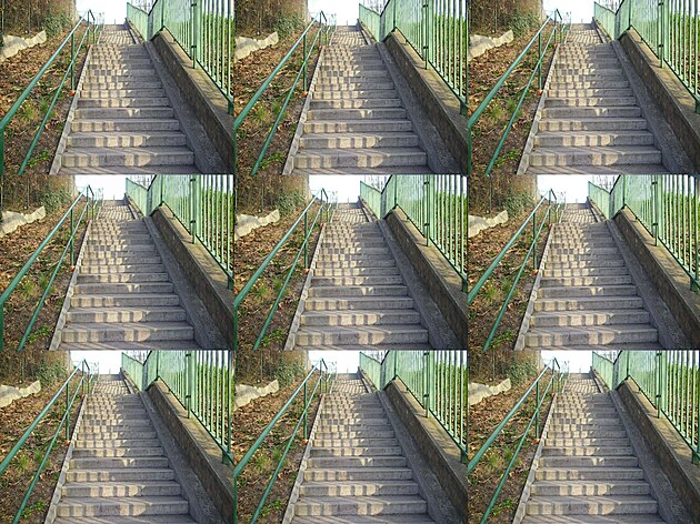 Uklizené schody u M Nad Laurovou