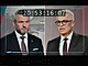 Televizn debata dvou kandidt na slovenskho prezidenta v televizi Markza:...