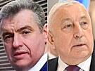 Kandidáti na ruského prezidenta. Zleva: Vladislav Davankov, Vladimir Putin,...