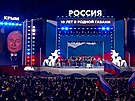 Putin oslavil vítzství ve volbách u píleitosti 10. výroí pipojení Krymu