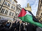V listopadu demonstrovali píznivci Palestinc proti izraelské vojenské...