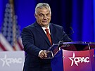 Maarský premiér Viktor Orbán hovoí na konferenci CPAC v Dallasu. (4. srpna...