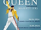 Plakát na vystoupení skupiny Majesty