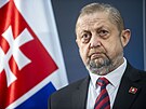 Slovenský prezidentský kandidát tefan Harabin (18. bezna 2024)