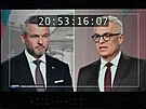 Televizní debata dvou kandidát na slovenského prezidenta v televizi Markíza:...