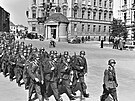 Znojmem pochodovaly u v jnu 1938 jednotky pluku horsk divize.
