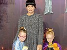 Lily Allen s dcerami na premiée pohádky Ledové království 2 (2019)