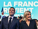 Jordan Bardella a Marine Le Penová