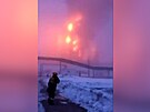 V rafinerii v ruské Syzrani vypukl poár