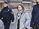 Klimatická aktivistka Greta Thunbergová byla v úterý ráno odvedena policií...