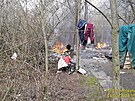 V kolonii bezdomovc v Plzni na Vinicch explodoval vai. ena utrpla...