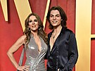 Elizabeth Hurley a Damian Hurley na Vanity Fair Oscar party (Los Angeles, 10....