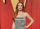 Lindsay Lohanová na Vanity Fair Oscar party (Los Angeles, 10. bezna 2024)