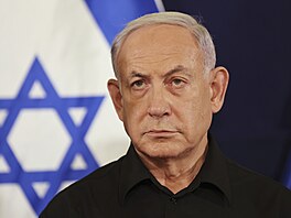 Izraelský premiér Benjamin Netanjahu (28. �íjna 2023)
