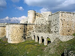 Syrský Krak des Chevaliers je povaovaný za nejmohutnjí hrad vystavný...