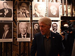 Bývalý americký prezident Bill Clinton opt navtívil jazzový klub Reduta. V...