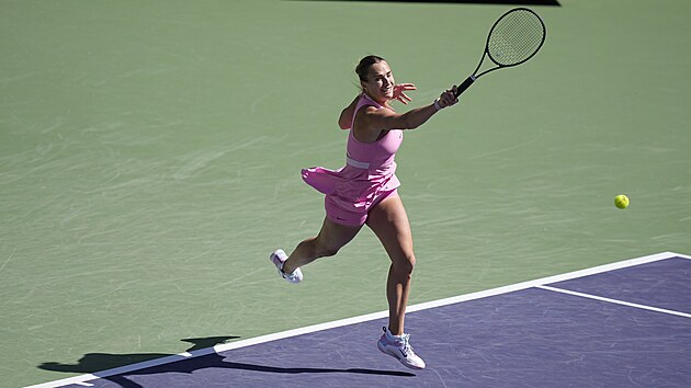 Aryna Sabalenkov v osmifinle turnaje v Indian Wells.