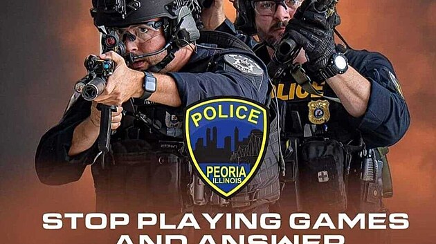 Reklama americk policie ve stylu Call of Duty