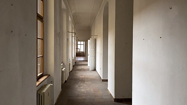 Ve Valdtejnskm zmku zanaj opravy prostor, kter slou muzeu i umleck kole. (nor 2024)